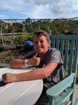Levi Floyd, 12, of King, N.C., is alive thanks to some quick-thinking nurses who came to his aid after he was pulled under a wave at Holden Beach Saturday and stopped breathing. Witnesses say he was under the waves for about a minute. [CONTRIBUTED PHOTO]