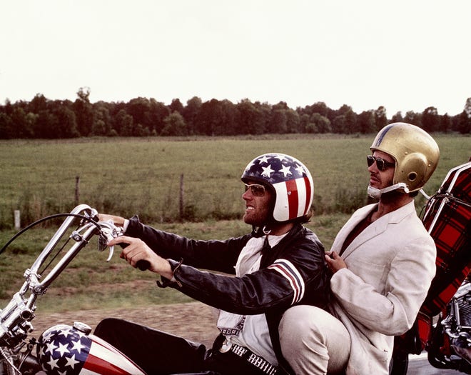 Wyatt (Peter Fonda) and George (Jack Nicholson) head east. [Sony Pictures Entertainment]