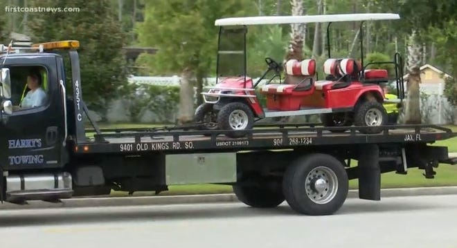 A 14-year-old critically injured after falling from a six-person golf cart Tuesday in the Durbin Crossing neighborhood was in good condition as of Wednesday afternoon. [FIRST COAST NEWS]