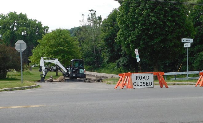Demolition of Harter Street is ongoing as part of the village of Mohawk's Fulmer Creek Green Plain Flood Restoration project. Pictured is the intersection of Harter and Main streets in Mohawk on Thursday. [STEPHANIE SORRELL-WHITE/TIMES TELEGRAM]