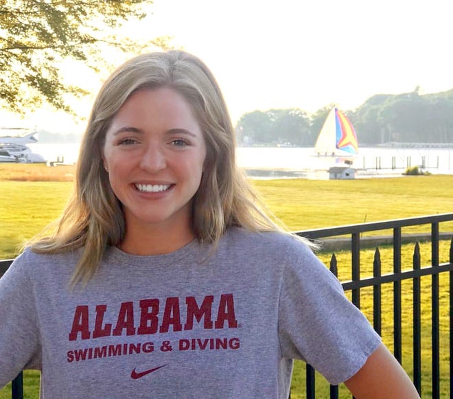 Hope swimmer Meg Peel transferred to Alabama this week. [Contributed]