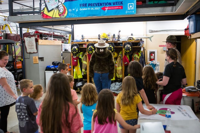 Smokey Bear is celebrating 75 years of fire prevention. [Matt Parker/Seacoastonline]