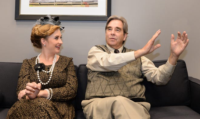 Beau Bridges and his daughter Emily Bridges are in Sarasota filming "Acting: The First Six Lessons," an adaptation of the play the two starred in and co-wrote, based on the 1933 book by Richard Boleslavsky. [HERALD-TRIBUNE STAFF PHOTO / DAN WAGNER]