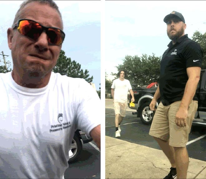 This composite photo shows suspects wanted in connection with a road rage confrontation June 28 at a Taco Bell in Miramar Beach. [CONTRIBUTED PHOTO]
