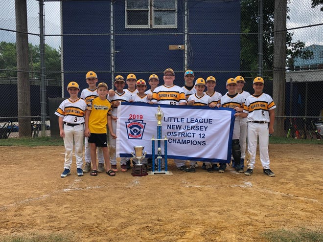 Bordentown Little League won the 12-year old District Tournament beating Sunnybrae Little League by 4-3 on Sunday.  They have Little League World Series Dreams as they play in the Sectional Round in Toms River on Monday.

Several boys on the team have three-peated, winning the tournament as 10 and 11 year olds in 2017 and 2018. They include Nick Carlini, Chris Mirabelli, Nick Dromboski, Luca Mannino, Danny Cutrupi, Luke Guire, Connor Collora and Nick Filipponi. [CONTRIBUTED]