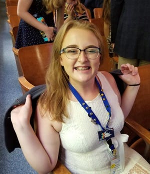Reading High School junior Elena Parshall was among 19 Michigan students who recently traveled to Washington D.C. and North Carolina for a national conference.