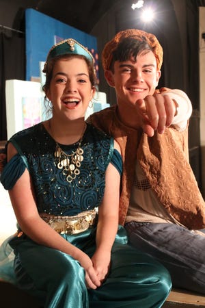 Katherine Webster and Jackson Baer as Jasmine and Aladdin in the Gaston School of the Arts production of Disney's "Aladdin Jr." [PHOTOS COURTESY OF RAMSEY LYRIC]