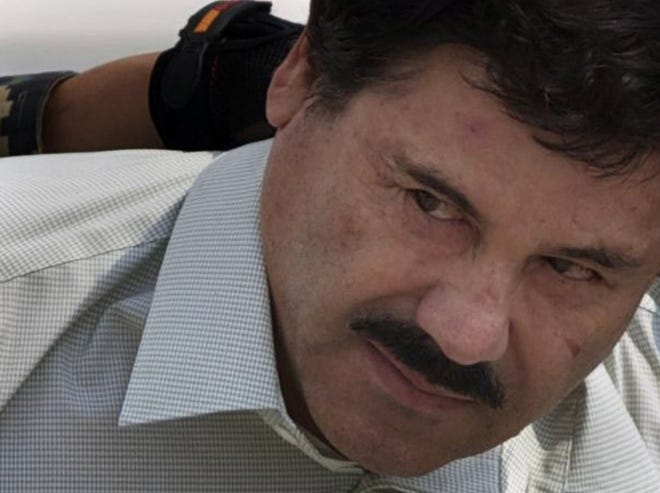 Mexican drug kingpin Joaquin 'El Chapo' Guzman was sentenced Wednesday to life behind bars in a U.S. prison. [EDUARDO VERDUGO/ASSOCIATED PRESS]