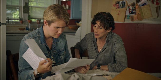 Jillian Bell and Michaela Watkins as appear in a scene from "Sword of Trust." 

(IFC Films photo)