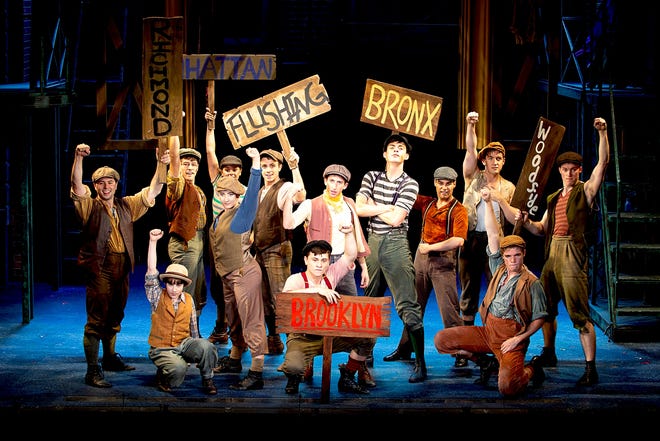 An energetic cast makes Disney’s "Newsies" enjoyable to watch at Theatre By The Sea through Aug. 10. [PHOTOS BY STEVEN RICHARD PHOTOGRAPHY]
