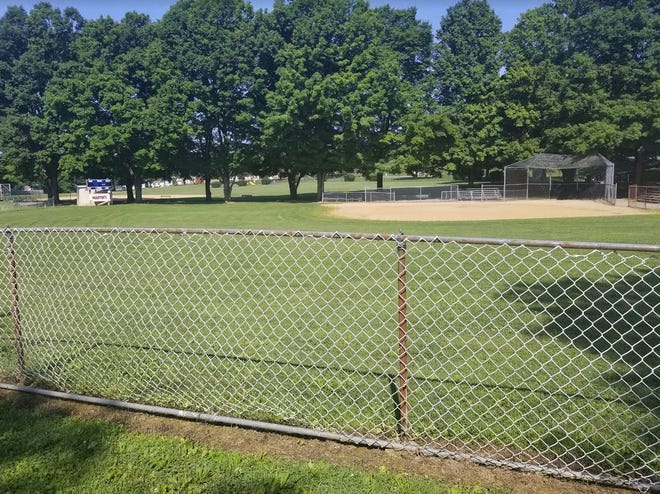 The Owls Club of Waynesboro has donated $6,000 to the Borough of Waynesboro for a new outfield fence for the Little League field at Memorial Park. BEN DESTEFAN/THE RECORD HERALD