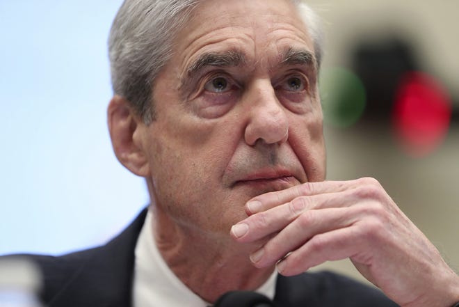 Former special counsel Robert Mueller testifies before the House Judiciary Committee hearing on his report on Russian election interference on Capitol Hill in Washington Wednesday. [AP Photo/Andrew Harnik]