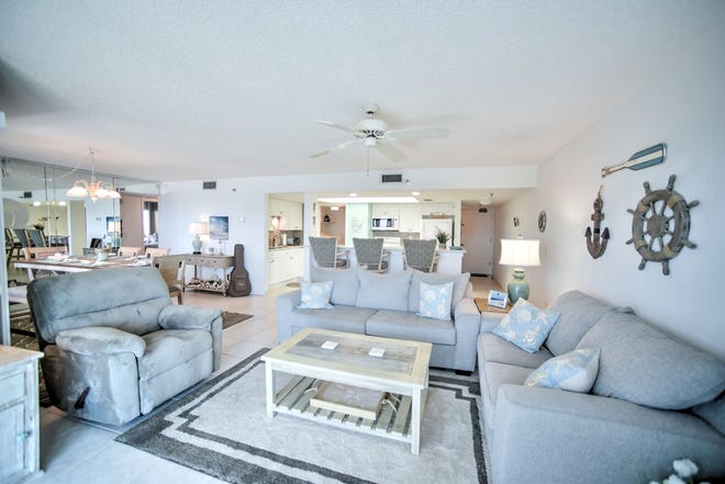 This updated oceanfront condo has great views of the Atlantic Ocean and comes complete with beautiful furnishings and décor. [Adams, Cameron & Co. Realtors]