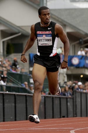 Kendal Williams, a Stanton College Preparatory School graduate who competed at Georgia, will race at this week's USATF Championships. [AP Photo/Marcio Jose Sanchez]