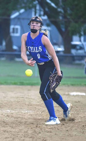 Junior Rylee Purvis won four games on the mound and hit .337 with eight doubles and 22 RBIs for the Colo-NESCO softball team in 2019.