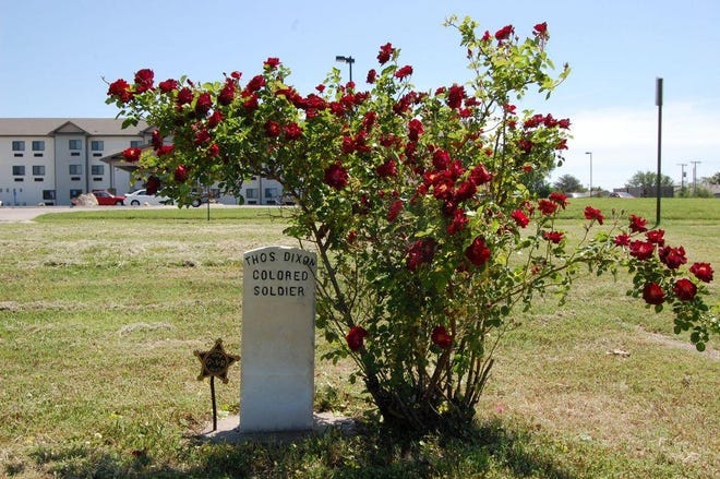 An African-American Civil War veteran, Thos. Dixon, is among those buried at the historic Pioneer Cemetery. [Submitted]