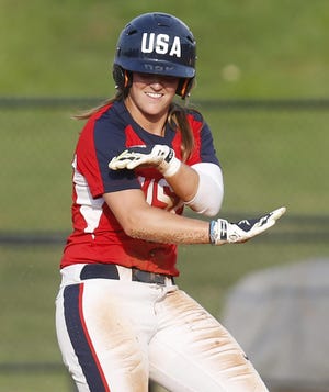 Team USA and former Crimson Tide center fielder Haylie McCleney will compete in the Pan-Am Games this week. [File photo]