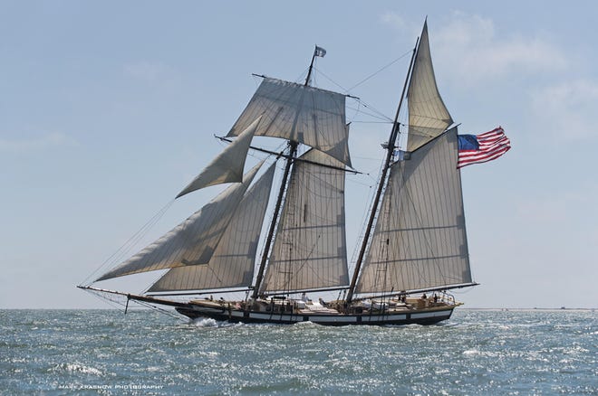 The Tall Ship Lynx sails into Plymouth Harbor July 28 for three days of free tours. Courtesy photo