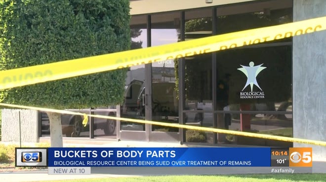 FBI agents say they uncovered more than 1,000 body parts after raiding an Arizona business. [KTVK-TV/KPHO-TV]