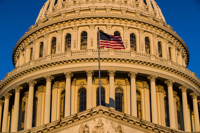 The U.S Capitol is seen at sunrise in Washington. [Alex Brandon/The Associated Press]