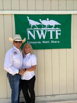 Chapter Presidents Bruce Balentine and Sally Chappell of the Ocala Strutters chapter of the National Wild Turkey Federation. [Submitted photo]