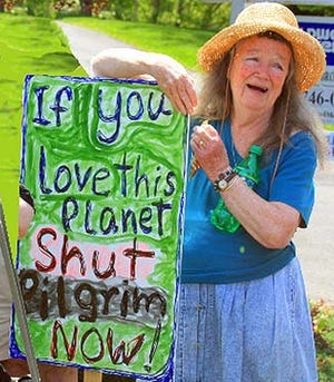 Longtime Cape Cod activist Sarah Thacher founded Cape Downwinders and was a founding member of Cape Codders for Peace. She passed away on July 21 at age 84, leaving a legacy of accomplishments, including the closing of the Pilgrim Nuclear Power Station this past spring. [COURTESY PHOTO]