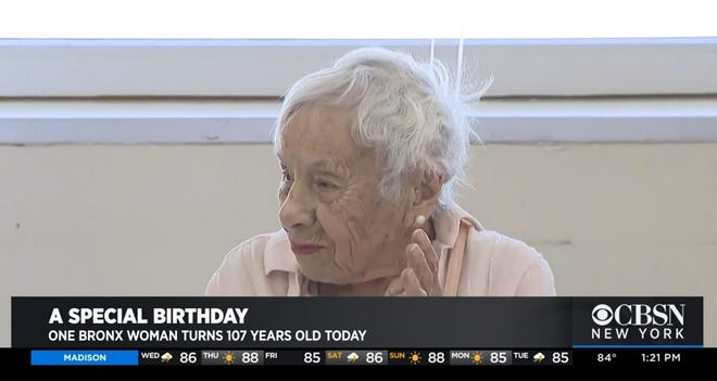 A 107-year-old New Yorker says she's lived so long because she never got married. [WCBS-TV]