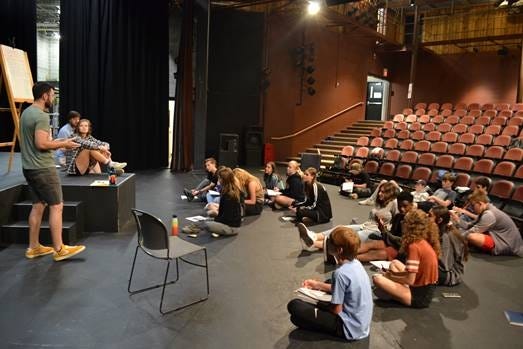 Twenty students from the Salina area have been spending the past week writing, casting and rehearsing for a musical they will perform Saturday at the Salina Community Theatre. The students are involved with the Lovewell Institute for the Creative Arts workshop. [Submitted]