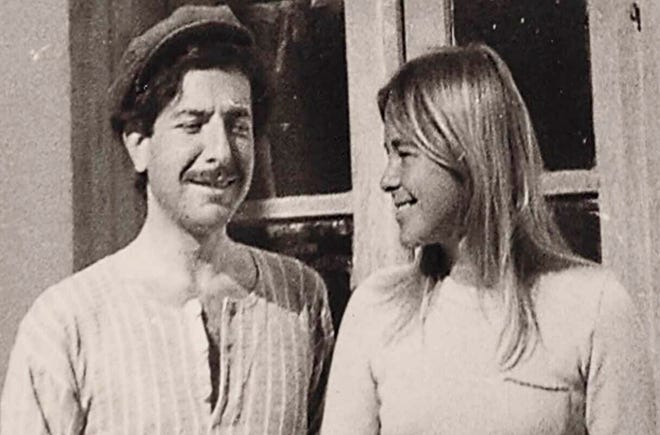 Leonard Cohen and Marianne Ihlen in the documentary "Marianne & Leonard: Words of Love." [Roadside Attractions]