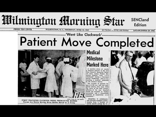 NHRMC opened June 14, 1967, as New Hanover Memorial Hospital, a county-owned facility that replaced the racially segregated Community and James Walker hospitals.