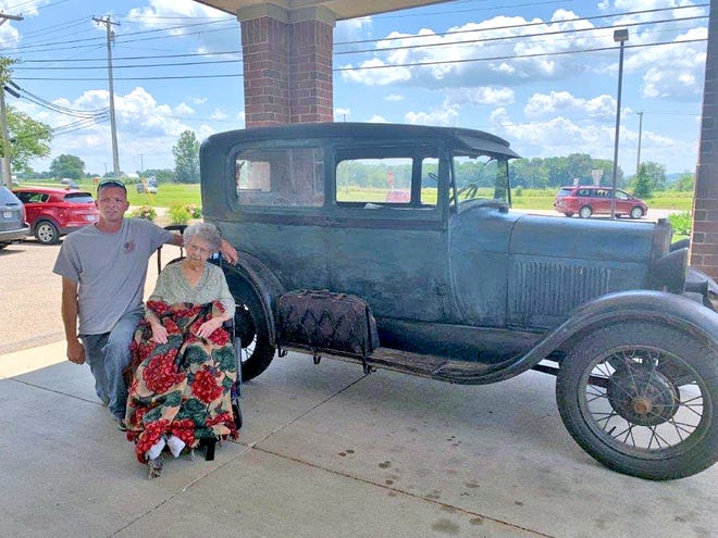 After 50 years and hundreds of miles, Freada Hoover finally got to see the unrestored 1928 Ford Model A her husband had bought her, thanks to the vehicle’s current owner, Youngstown-area resident Brian Revak.