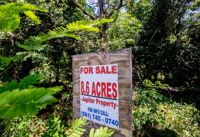 Dave Kuschel's property for sale off of Roebuck Road in Jupiter on July 29, 2019.  [RICHARD GRAULICH/palmbeachpost.com]