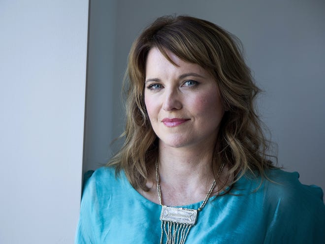This July 22 photo shows actress Lucy Lawless posing for a portrait in New York to promote her new crime TV series “My Life Is Murder,” which premieres on Acorn TV starting Aug. 5. [ANDY KROPA/INVISION/ASSOCIATED PRESS]