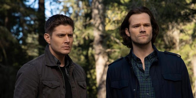 Jensen Ackles (left) and Jared Padalecki star in The CW’s “Supernatural,” which will come to an end after its upcoming 15th season. [The CW]