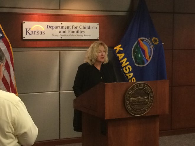 Gina Meier-Hummel, who served as secretary of the Kansas Department for Children and Families during the administration of Gov. Jeff Colyer, was appointed Tuesday by Attorney General Derek Schmidt to the part-time job coordinating a youth suicide prevention effort authorized by the 2019 Legislature. [File photo/Topeka Capital-Journal]