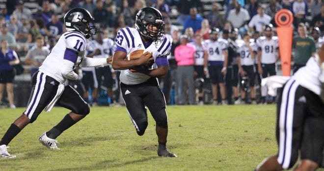 Blayden Louis returns as an all-district running back for the Griffins in 2019. Photo by Kyle Riviere.