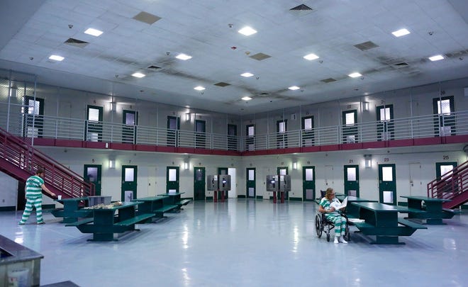 An area for inmates with mental health issues at the Alachua County Jail in Gainesville. [File]