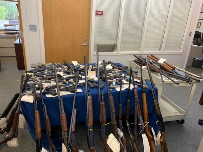 A gun buyback inTuscaloosa, Alabama last month resulted in more than 100 guns being taken off the streets. A similar gun buyback will be held Saturday in northeast Gainesville. [PHOTO COURTESY OF THE TUSCALOOSA POLICE DEPARTMENT]