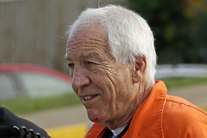 Former Penn State University assistant football coach Jerry Sandusky will be resentenced next month in accordance with an appeal decision. [AP Photo/Gene J. Puskar, File]