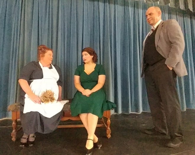 SUBMITTED PHOTO

Amy Vance, Kate Johnson and Rob Leeper will appear in "The Uninvited" at Little Theatre.