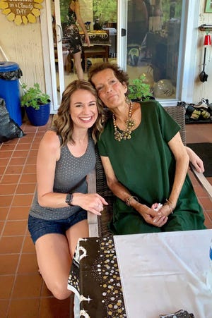 Live liver donor Sara Booz (left) poses with transplant recipient Mary Lou Hunt. They've inspired a star-studded charity show for liver health awareness being held at the Roxian Theatre in McKees Rocks. [Submitted]