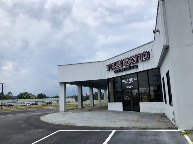Fire Station 5 could be relocated to the former automobile dealership at 3200 Greensboro Ave., which is listed for sale at $2.6 million. [Staff photo/Jason Morton]