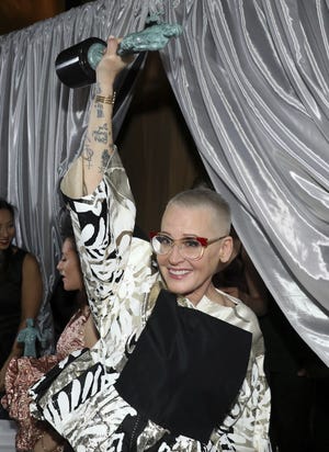 Lori Petty, winner of the award for outstanding performance by an ensemble in a comedy series for "Orange is the New Black", appears backstage at the 23rd annual Screen Actors Guild Awards at the Shrine Auditorium & Expo Hall on Jan. 29, 2017, in Los Angeles. Petty will be among the special guests at this year's fifth annual Lubbock Comic Con. [Photo by Matt Sayles/Invision/AP]