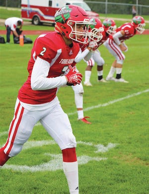 Boone receiver Quali Sporaa made 13 catches last season and averaged 15.7 yards per reception, scoring three touchdowns. Photo by Andrew Logue/News-Republican