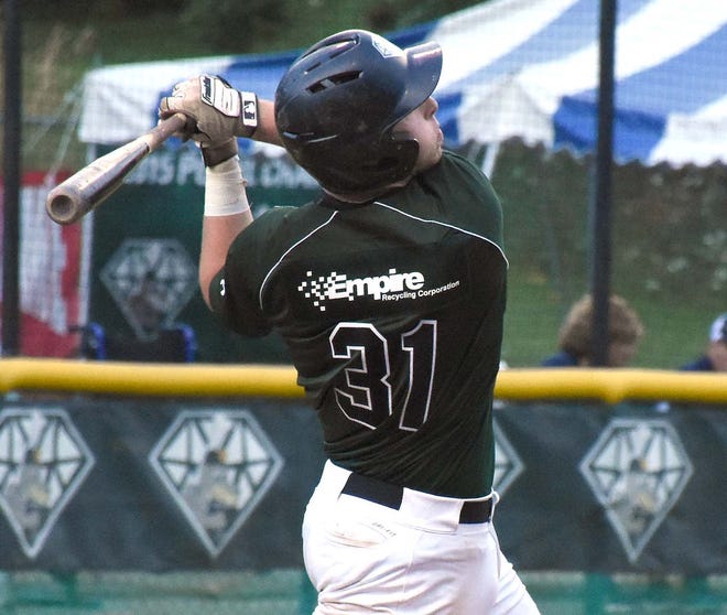 Manhattan College's Nick Cimillo broke the Mohawk Valley DiamondDawgs' home run record this summer and was named to the Perfect Game Collegiate Baseball League's first all-star team Monday.        

[Jon Rathbun / Times Telegram File]
