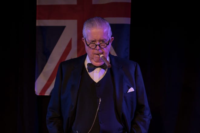 Bruce Collier portrays Winston Churchill in a one-man show opening Jan.16, 2020, at Emerald Coast Theatre Co. in Miramar Beach. [CONTRIBUTED PHOTOS]