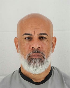 Charles Pearson is pictured in a booking photo dated Oct. 8, 2018. Kansas City, Kansas, police have identified Pearson as the man they fatally shot near a popular shopping area after he said he had killed his wife. (Johnson County, Kansas Sheriff's Office via AP)