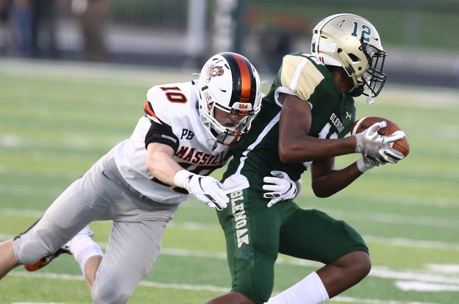 Anthony Pedro, shown making a tackle against GlenOak last season, is one of the more experienced players returning in the Massillon secondary.

(IndeOnline.com / Kevin Whitlock)