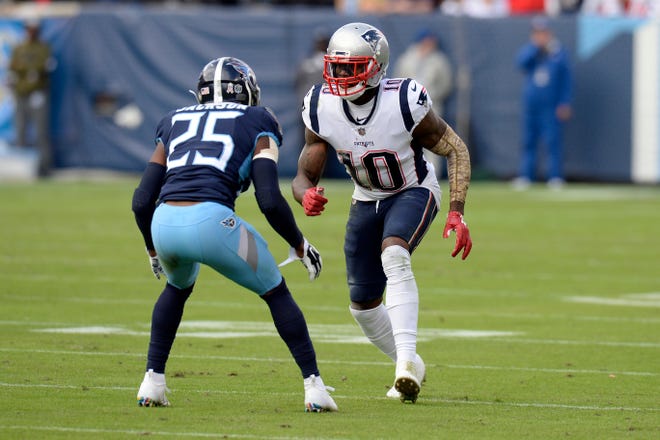 New England Patriots wide receiver Josh Gordon was conditionally reinstated by the NFL. Commissioner Roger Goodell notified Gordon on Friday that on Sunday, Gordon can rejoin the team for meetings and conditioning and individual workouts. [Mark Zaleski/The Associated Press]