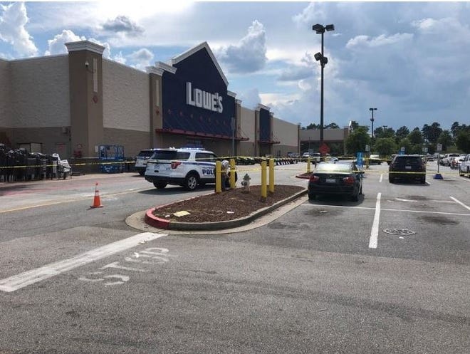 Spartanburg County Coroner Rusty Clevenger said Sunday night a man shot following an argument at a Lowe's Home Improvement store on East Blackstock Road died. [Bob Montgomery/Spartanburg Herald-Journal]